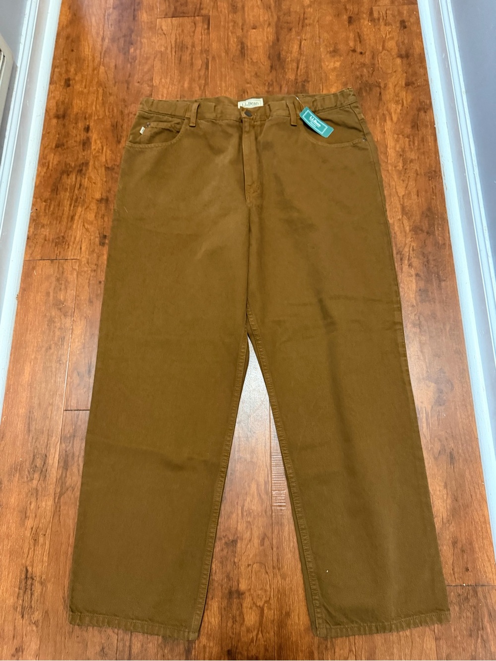 L.L. Bean Men's vintage Jean pants hazelnut Brown Relaxed 38x29